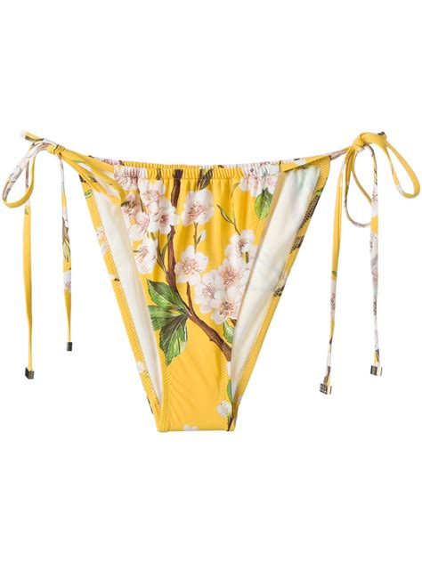 dolce gabbana yellow bikini|dolce and gabbana swimwear women.